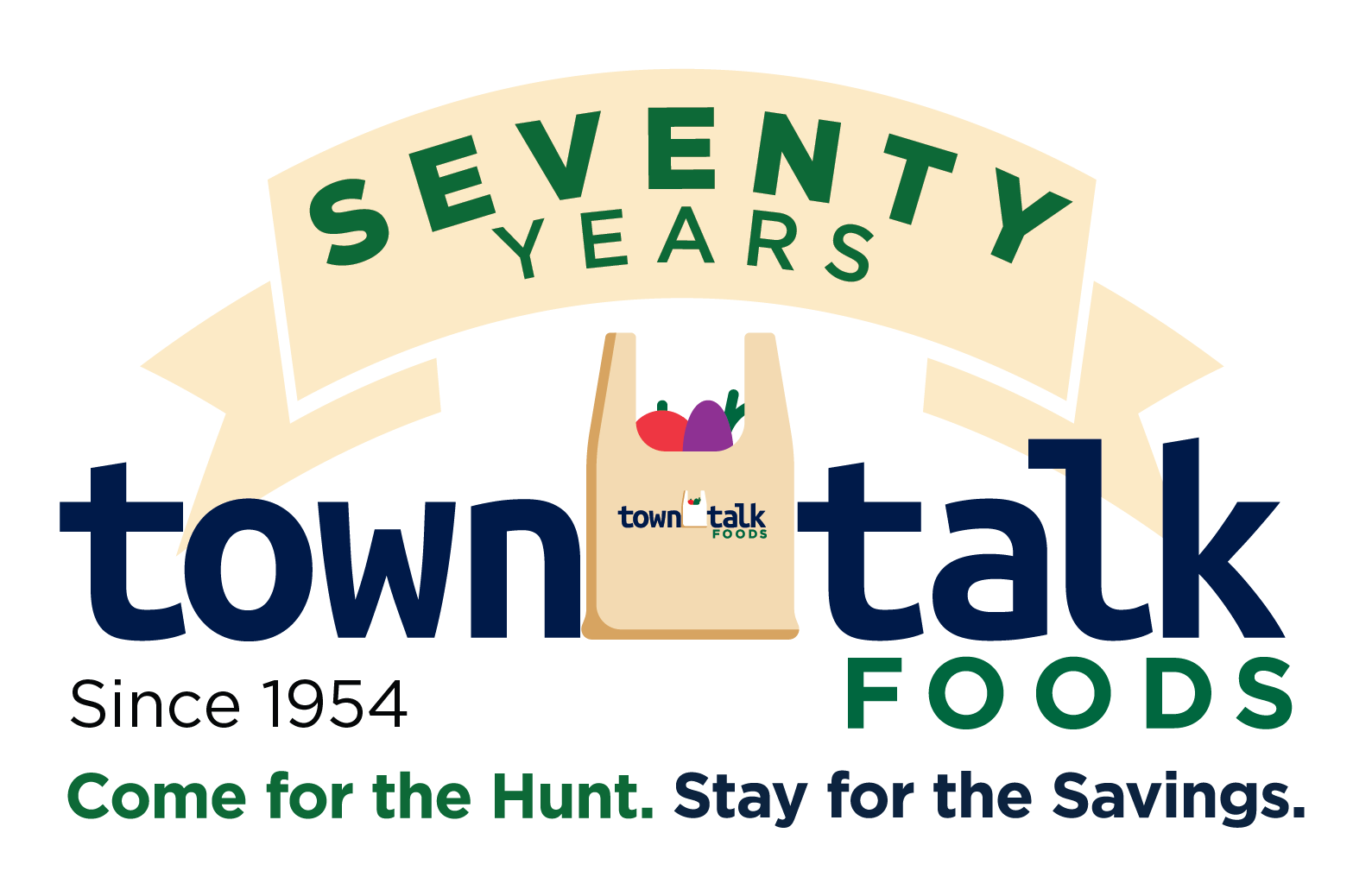 Town Talk Foods 70th logo tagline RGB